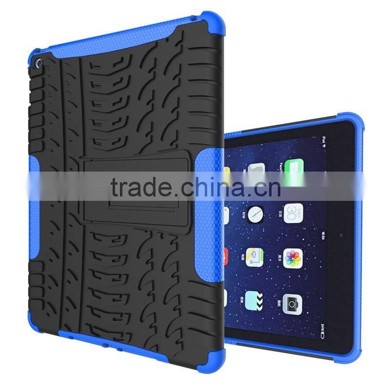 Shock absorption transformer stand armor for iPad Air 2 iPad 6 back case
