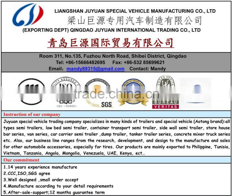 Best selling Aotong brand 2 axle car carrier semi trailer with light weight