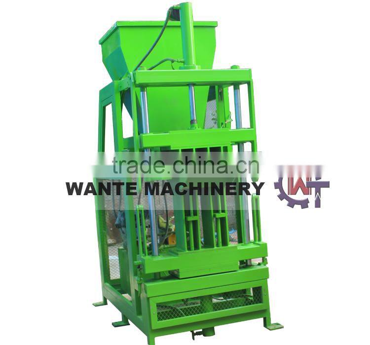 WANTE MACHINERY fully automatic interlocking block making machine for small projects WT2-10