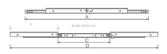 Light-duty Synchronous Ball Bearing Table Channel(extension table mechanism)