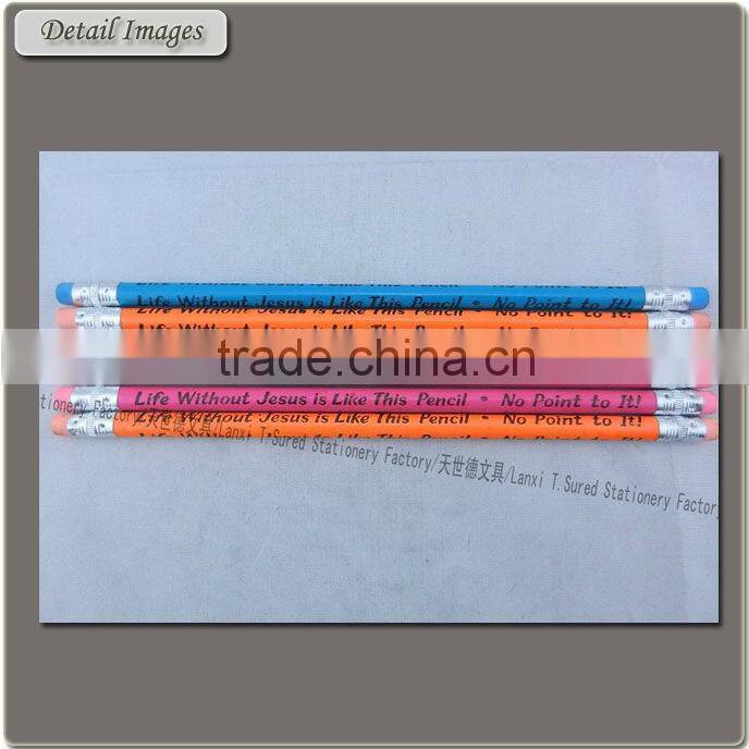 English Painting Gift Pencil Both Side Eraser Top