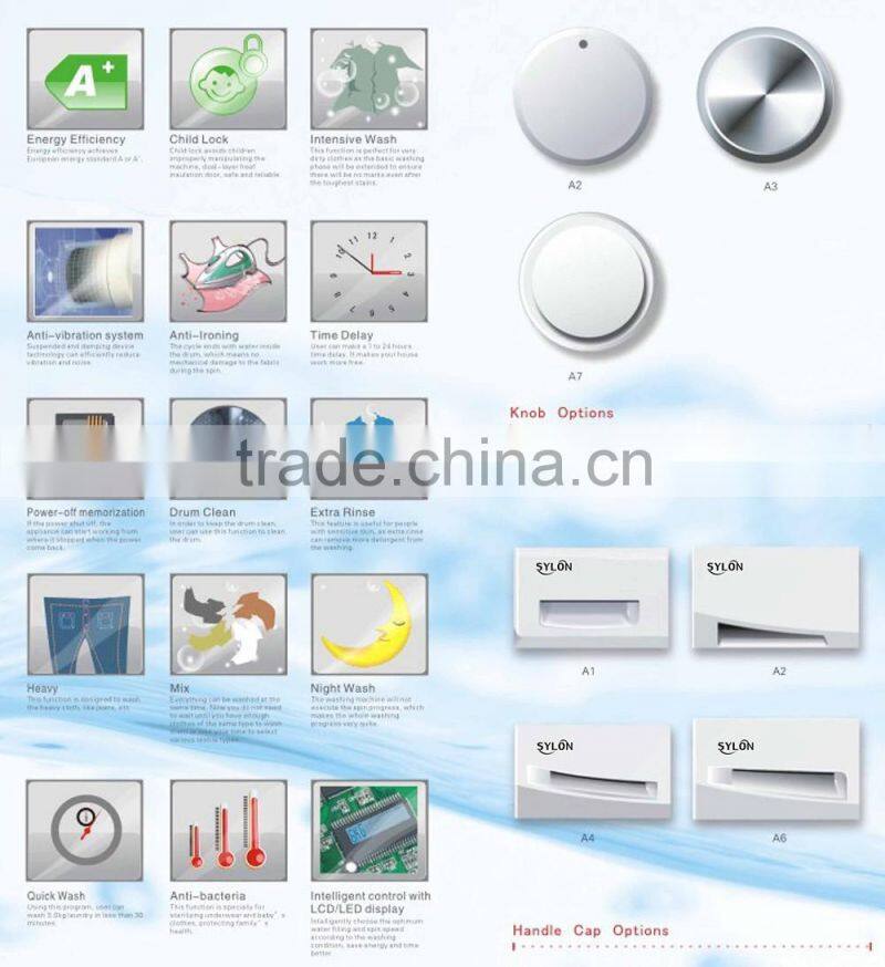 6kg low noise and energy efficient washing machine