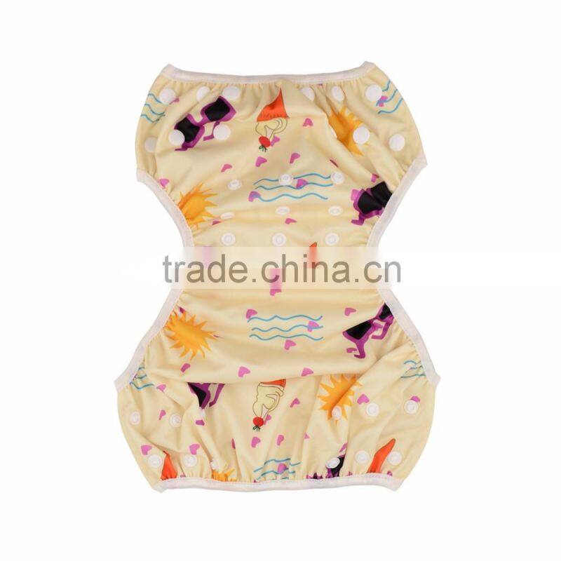 Alva New Pattern Summer Beach Style Swim Diaper Reusable Swimming Diaper