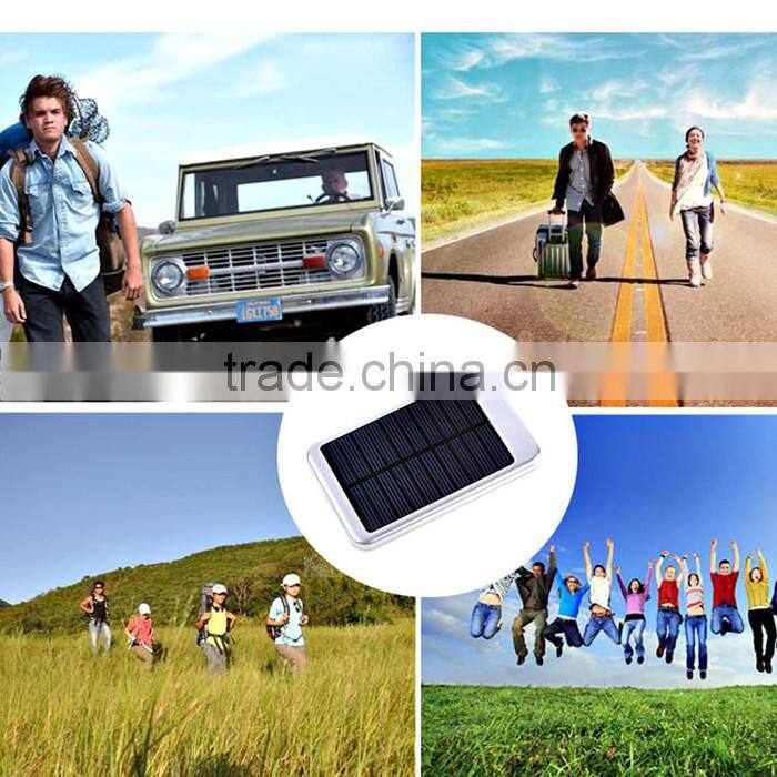 10000mah Solar Power Bank Dual USB Portable External Battery Charger For Mobile