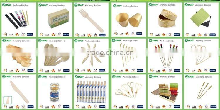 good quality eco-friendly heart-shape pick bamboo pastry pick