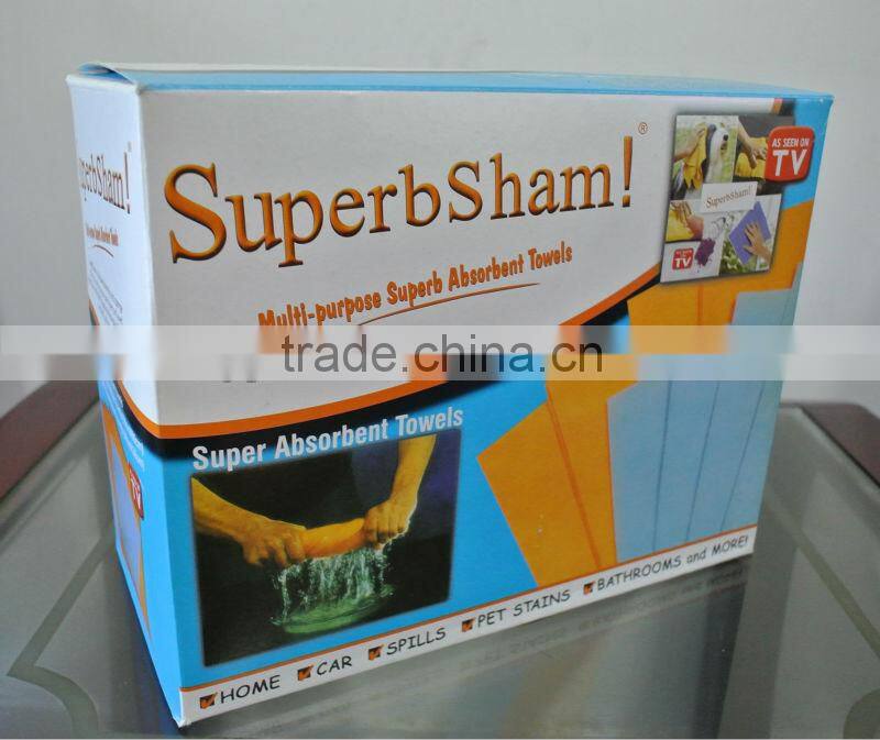 Super shammy germany nonwoven absorbent towels (85%viscose, 15%poleyster)