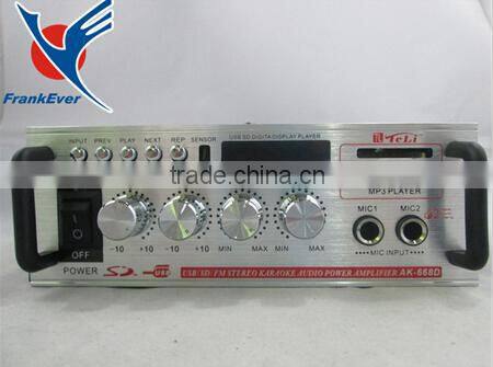 Hi fi AK668D DC12V or AC200V-240V high quality digital audio amplifier