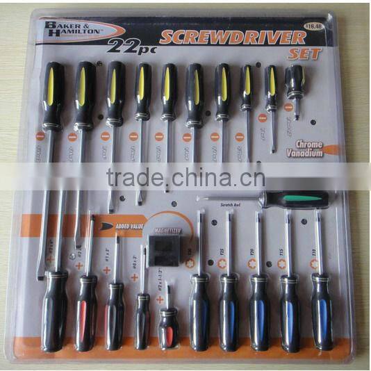 6pcs color box packing screwdriver set