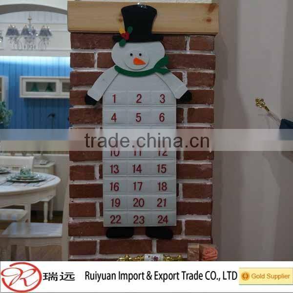 2016 Alibaba Website China high quality fashional felt christmas calendar