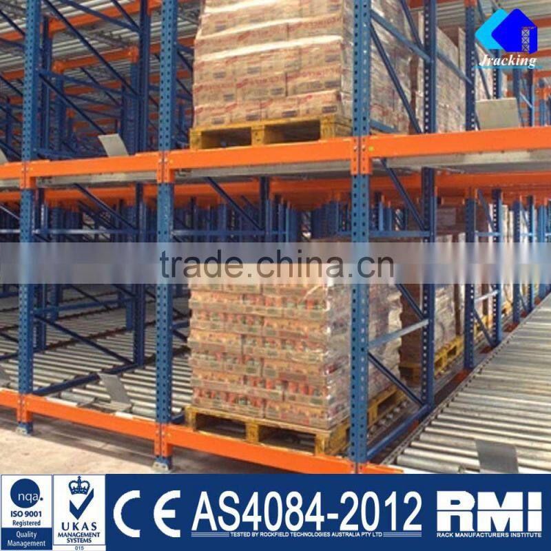 China Manufacturer Jracking Metal Warehouse Gravity Racking System For Sale