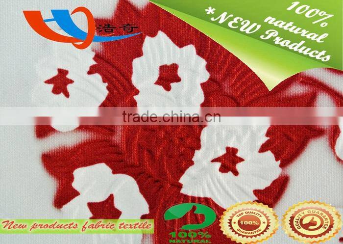 New woman clothing fabric product made in china shaoxing factory scuba 3d print multicolor emboss fabric