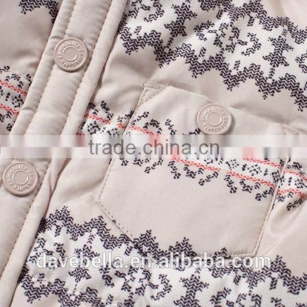 DB1616 dave bella 2014 winter infant coat baby wadded jacket padded jacket outwear winter coat jacket down coat outwear