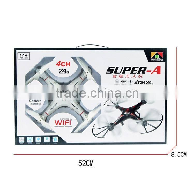 WIFI live video rc quadcopter fly drone ABS FPV aircraft with gyroscope and 0.3MP camera