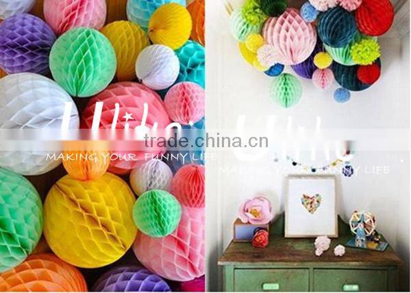 Tissue birthday decoration ball indian wedding party favors spanish party favors tissue paper tassel garland