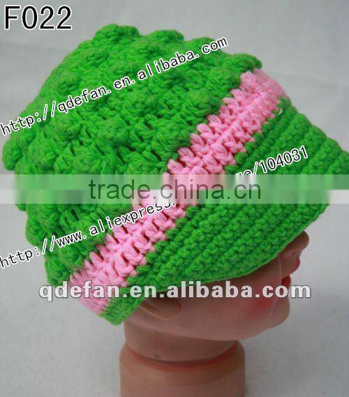Hot sell !stylish children caps hats hand crochet baby hat knitting patterns hat cute summer hats 2012