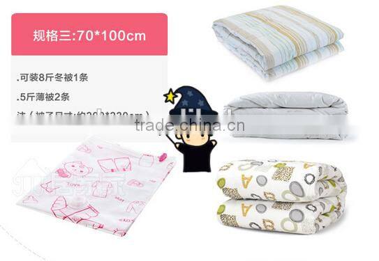 PE+PA material household compression vacuum bag for clothing pillow storage