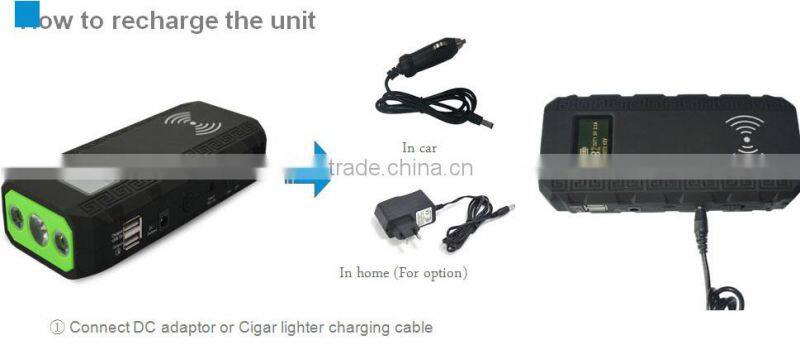 Wholesale 12V Car Power Bank Emergency Jump Starter Multi-function Portable Mini Car Battery Jump Starter