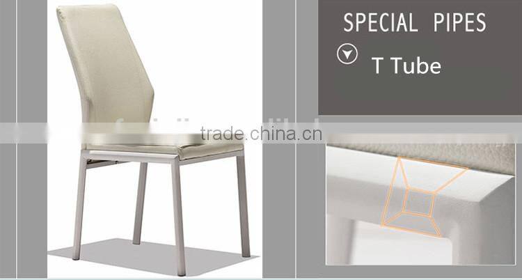 Z656-2 Modern Leather Metal Chair For Dining Room
