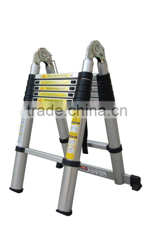 Aluminium Telescopic folding ladder with 6+6 steps