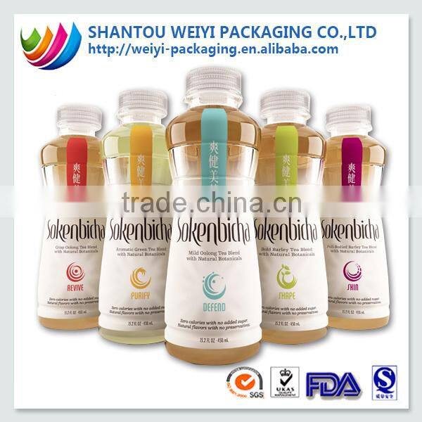 PVC Print Sleeve Label /Mineral water bottle printing label / PVC Heat Shrink Plastic Bottle Label