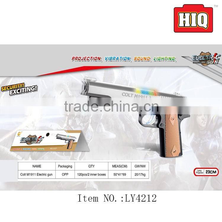 Hot selling novelty gun electric plastic toy gun for child