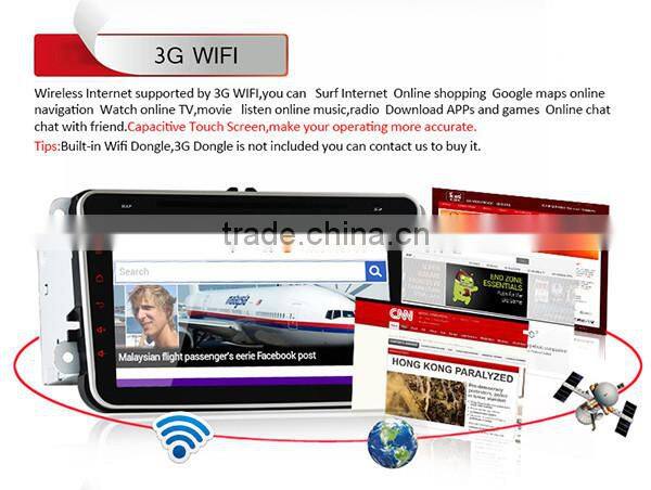 8" Android 4.4.4 Special Car Radio GPS Navigation Mp3 Player for Seat Scoda car radio cassette