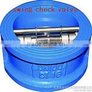 double flange rubber lined ductile iron butterfly valve