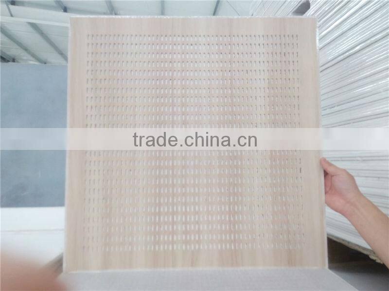 suspended perforated acoustic gypsum ceiling with China price