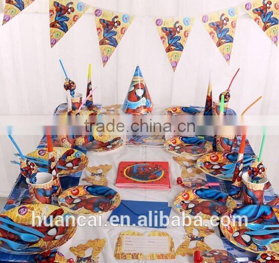 Best Sale High Quality Birthday Party Decorations Kids Sets/Birthday Party Supplies Cartoon Sets HC003