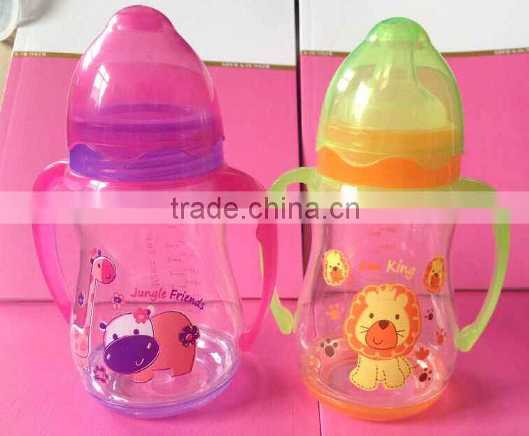 OEM logo printing custom baby bottle 8 oz