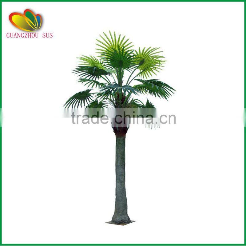 Hot sale artificial fan palm tree indoor home decor artificial palm tree