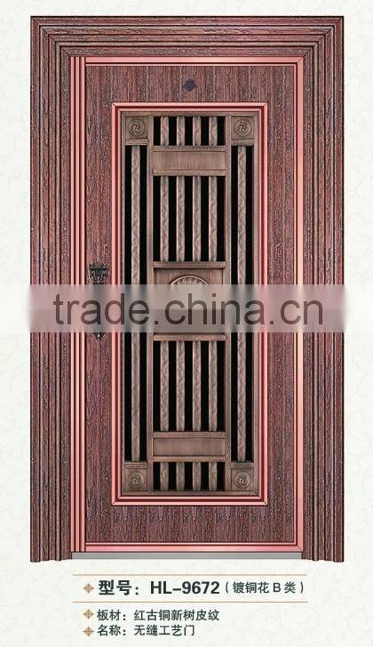 Mordern house used stainless steel exterior front door designs seamless door