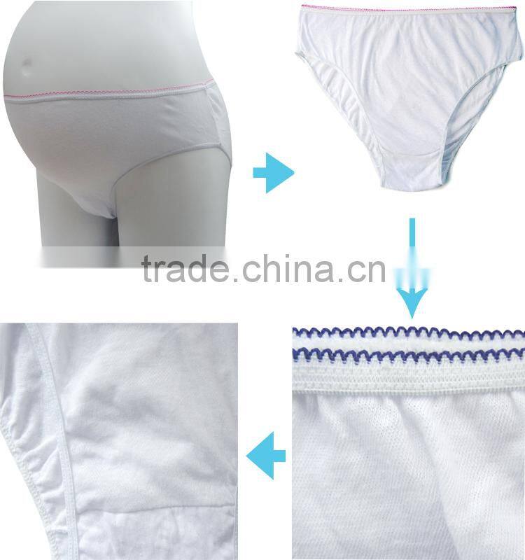 Newest Fashionable Underwear For Maternity/ Maternal Disposable Underwear with color elastic