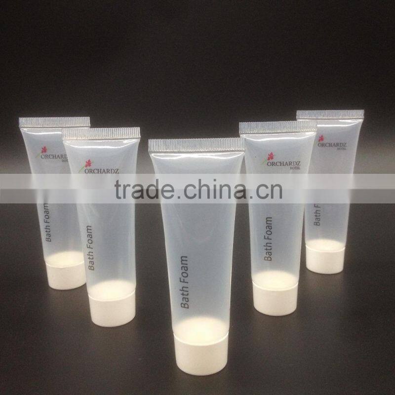 Transparent cosmetic plastic tube