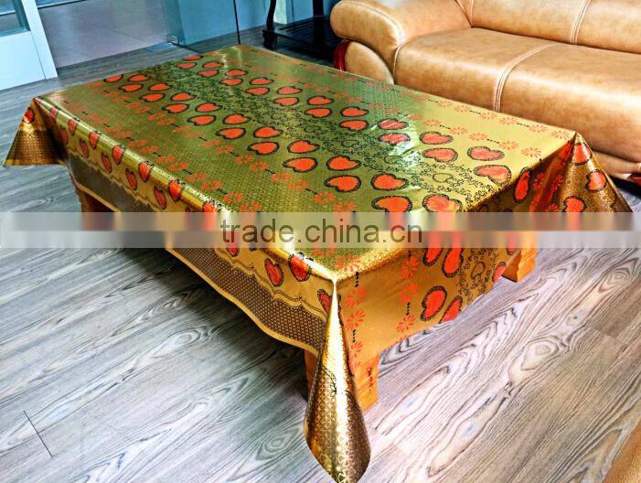 plastic tablecloth in rolls, sequin table cloth Guangzhou factory