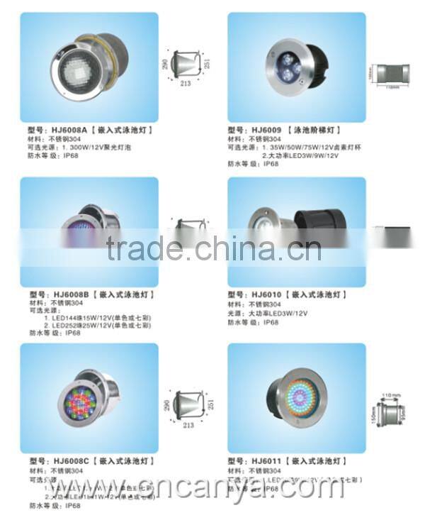 18W led swimming pool lighter wall mounted led pool light rgb led pool light