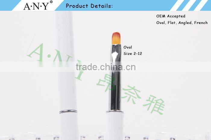 ANY New Pearl Handle Nail Design Care Products Oval Brush