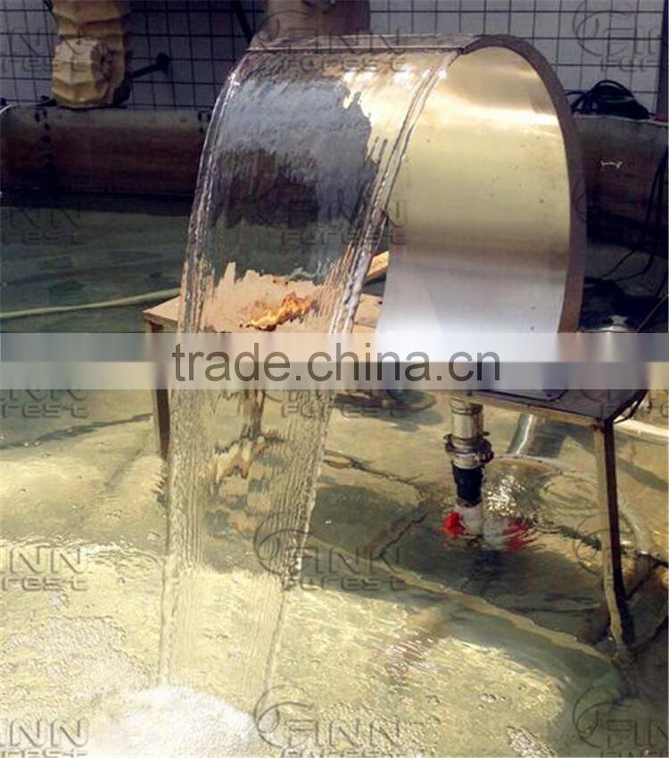 Arc Hook Style Waterfall for Swimming Pool SPA Equipment with Changeable Light