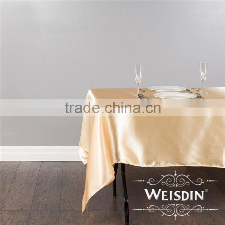 Made In China Factory Sale Polyester Round Wedding Table Cloth