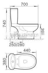 Product Manufacturing Italian Low Price Intelligent Industrial Toilet