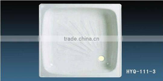 round cast iron enamel shower tray