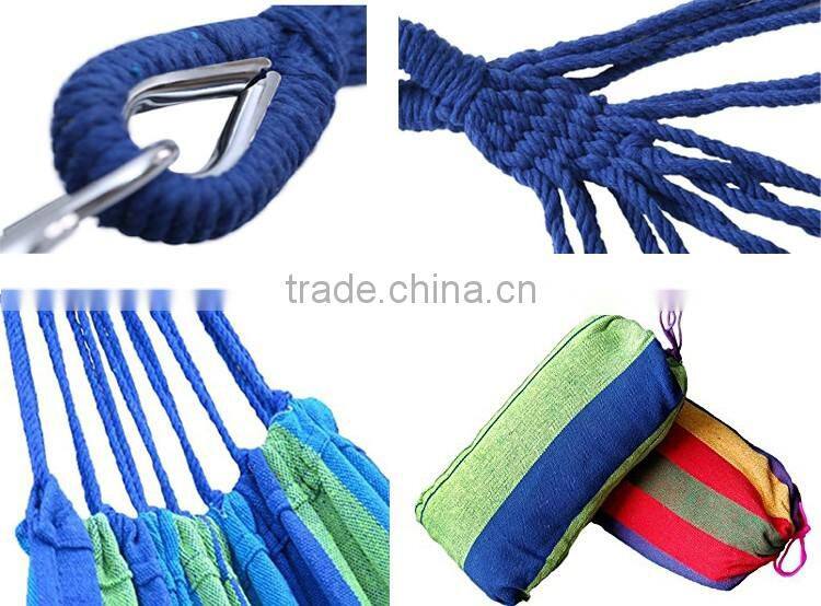 NBWT low MOQ hanging cotton rope camping hammock
