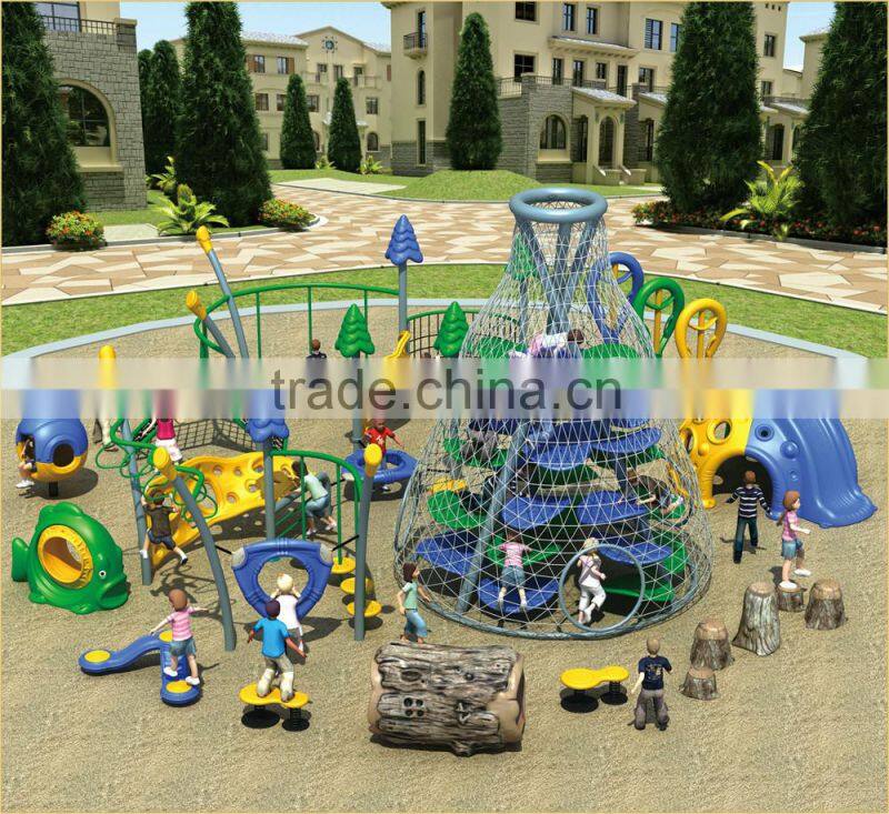 KAIQI classic Adventure Island Series KQ50100A children attractive playground equipment with adventure and exciting experiences