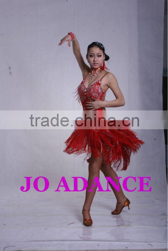 Latin dance dress dance competition dress latin dance costumes Ms. dance skirt Dance Competition Dress Tights
