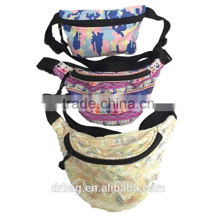 Enrich Sports Running Waist Fanny Pack Belt Bag with Two Bags
