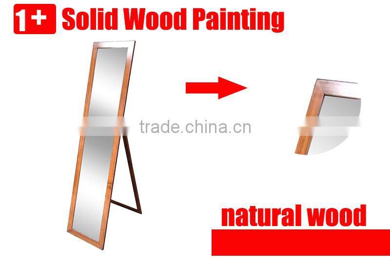 Floor Standing Wooden Frame Vintage Standing Mirror