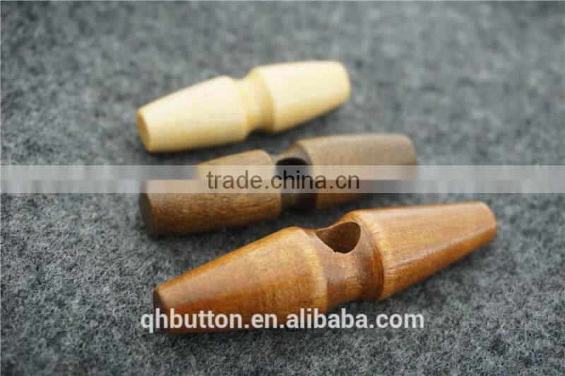 chinese wood toggle 2-holes button for coat