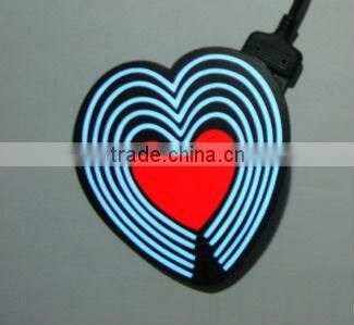 EL sound-controlled T-shirt(Small LOVE )