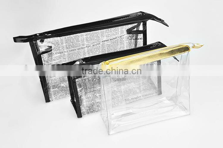 Beautiful Reusable Cheap Clear Plastic Zipper Makeup Bag
