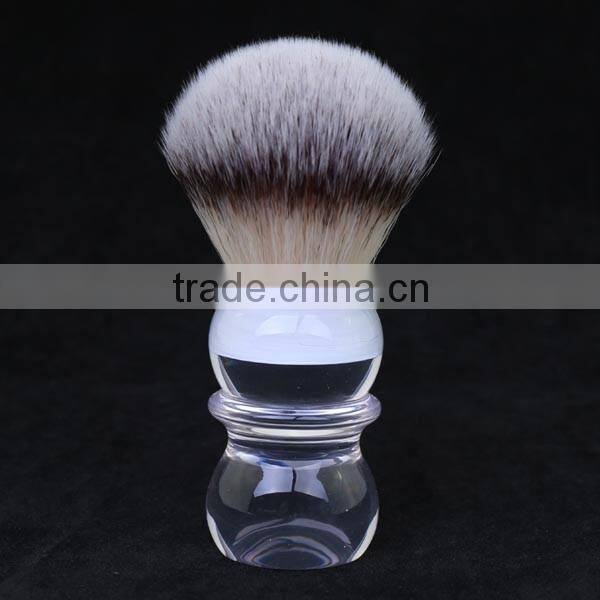 clear acrylic handle custom shaving brush